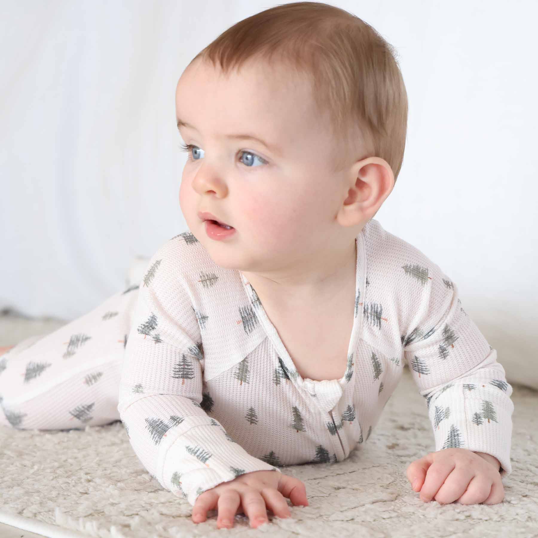 Evergreen Bamboo Waffle Convertible Zip Romper - Image 8