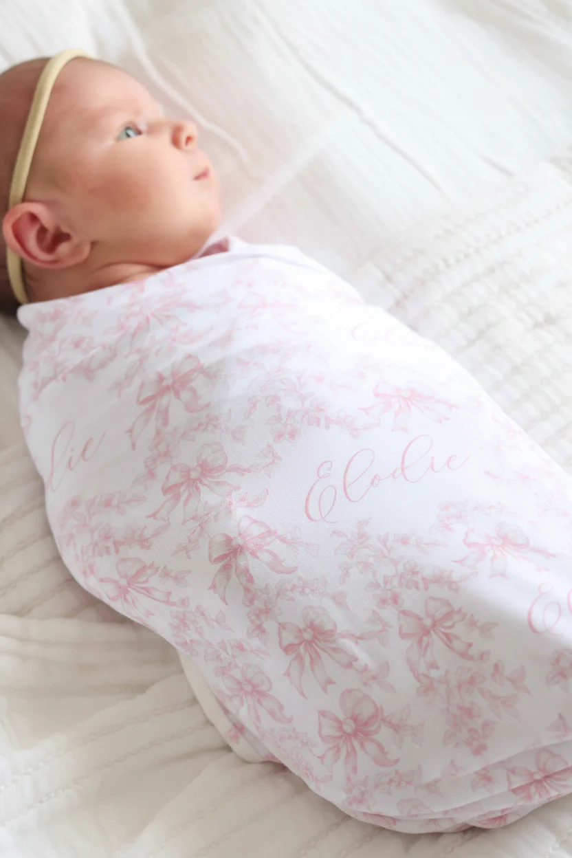 Fancy Frills Personalized Swaddle Blanket