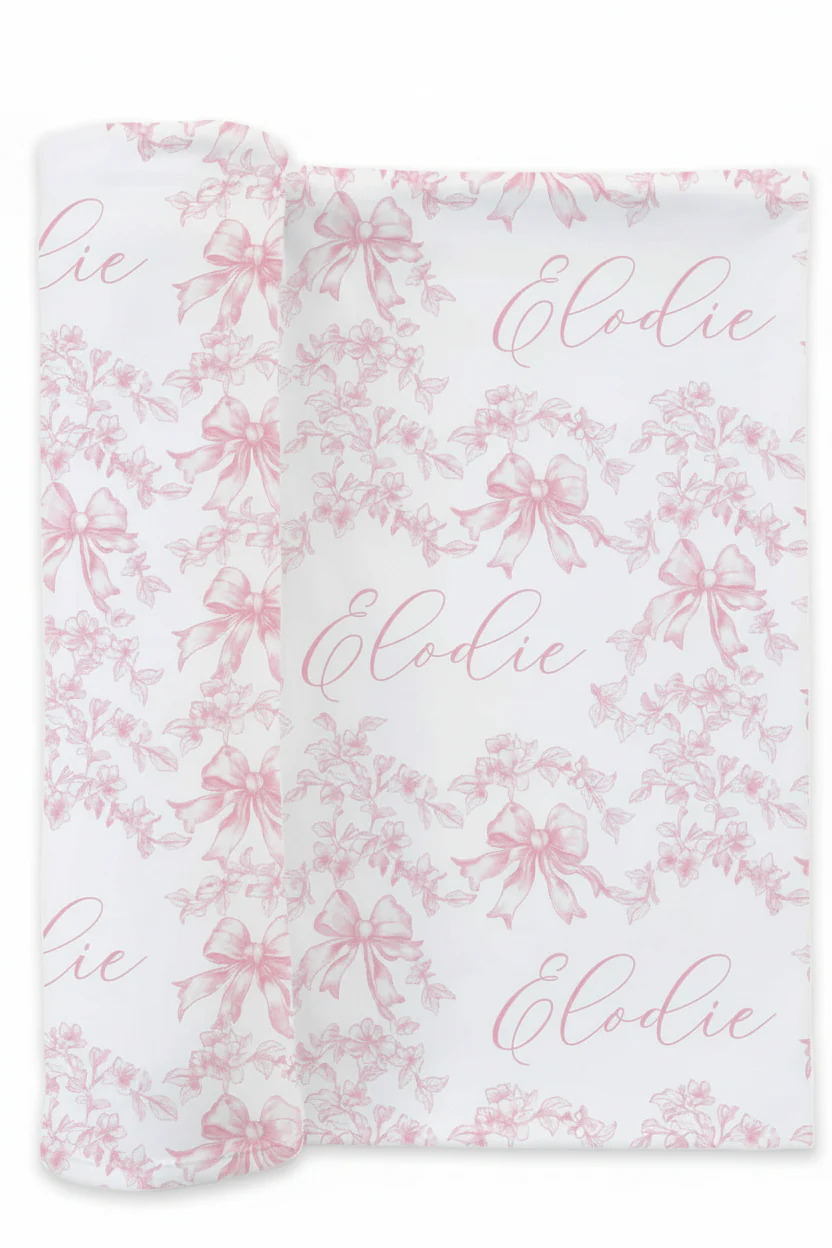 Fancy Frills Personalized Swaddle Blanket - Image 3