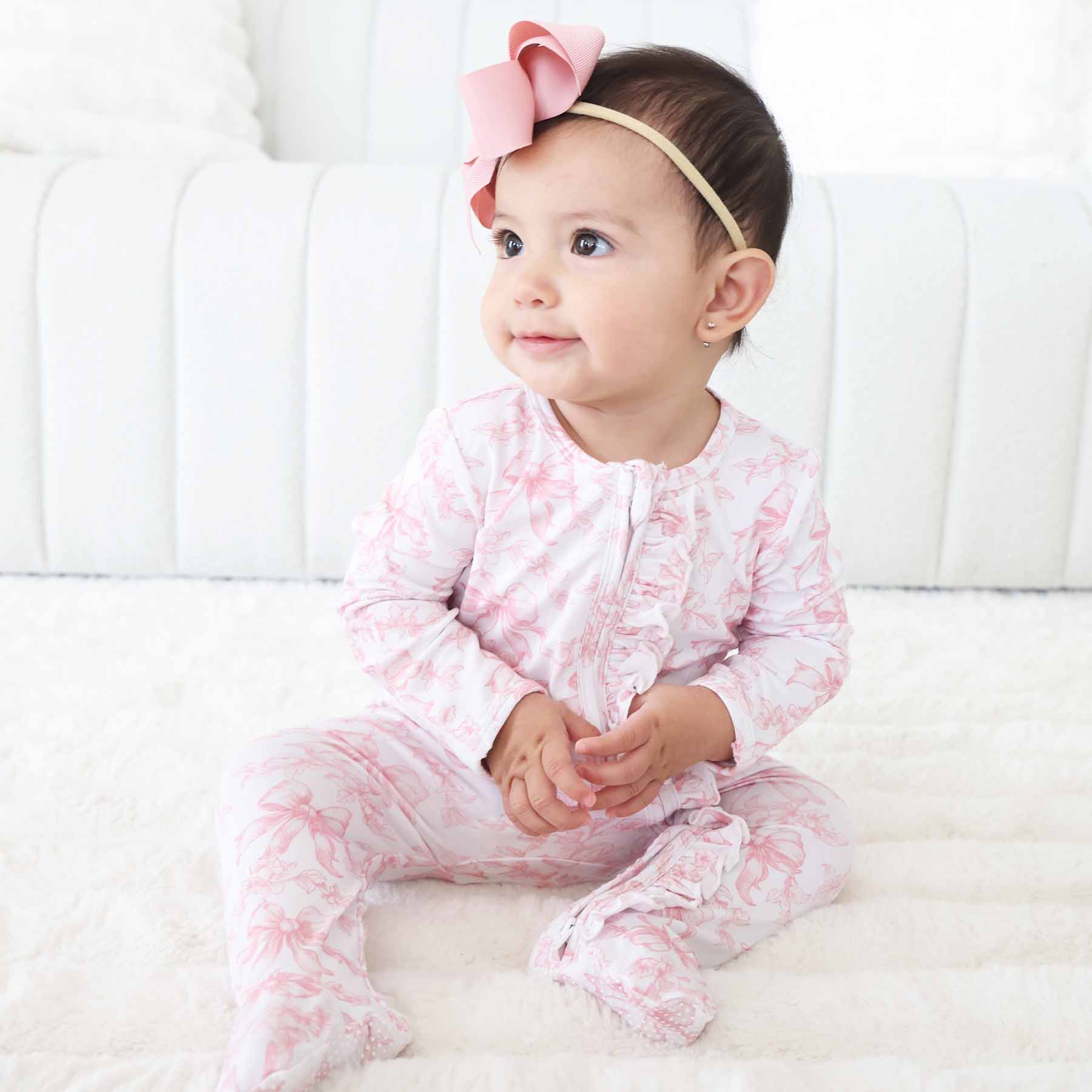 Fancy Frills Ruffle Zipper Footie - Image 15