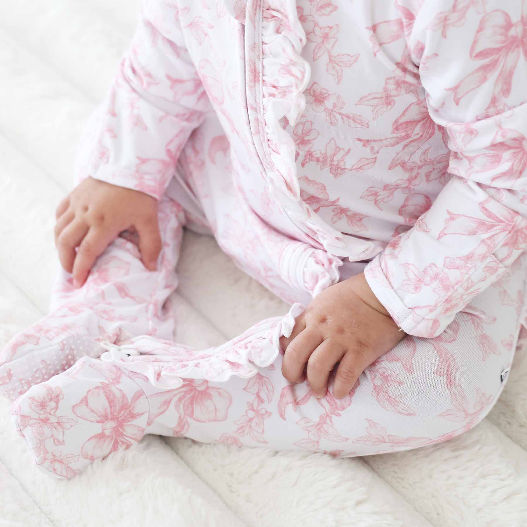 Fancy Frills Ruffle Zipper Footie - Image 6