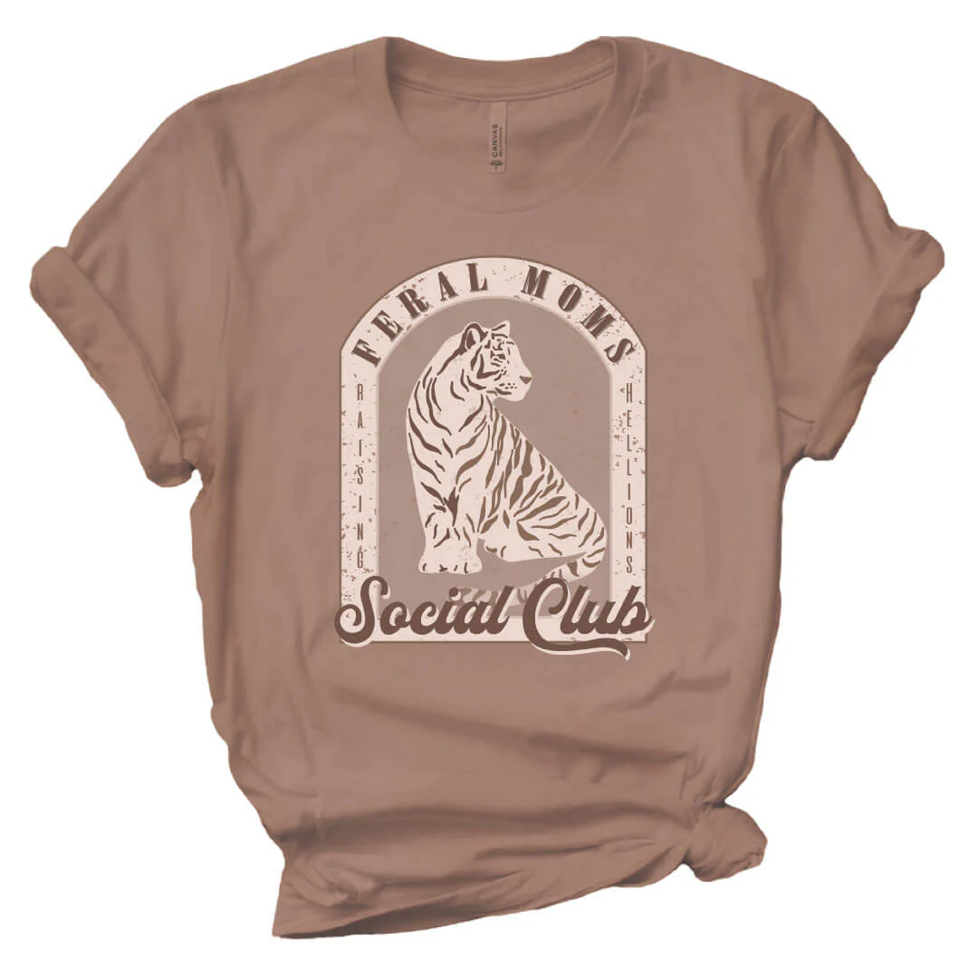 Feral Moms Club Graphic Tee | Espresso - Image 2