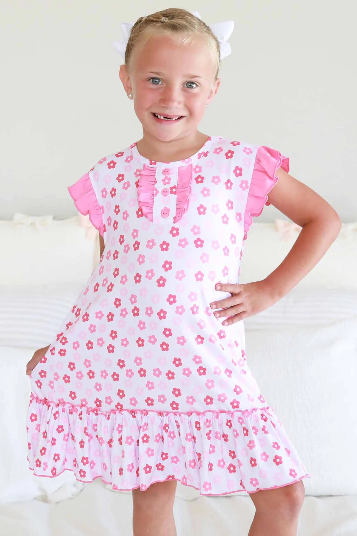Flutter Sleeve Nightgown | Daisy Mae - Image 6