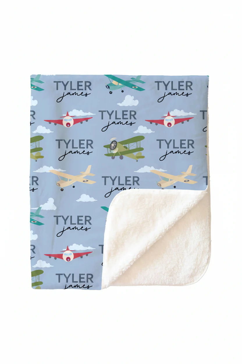 Fly Away With Me Personalized Kids Blanket - Image 3