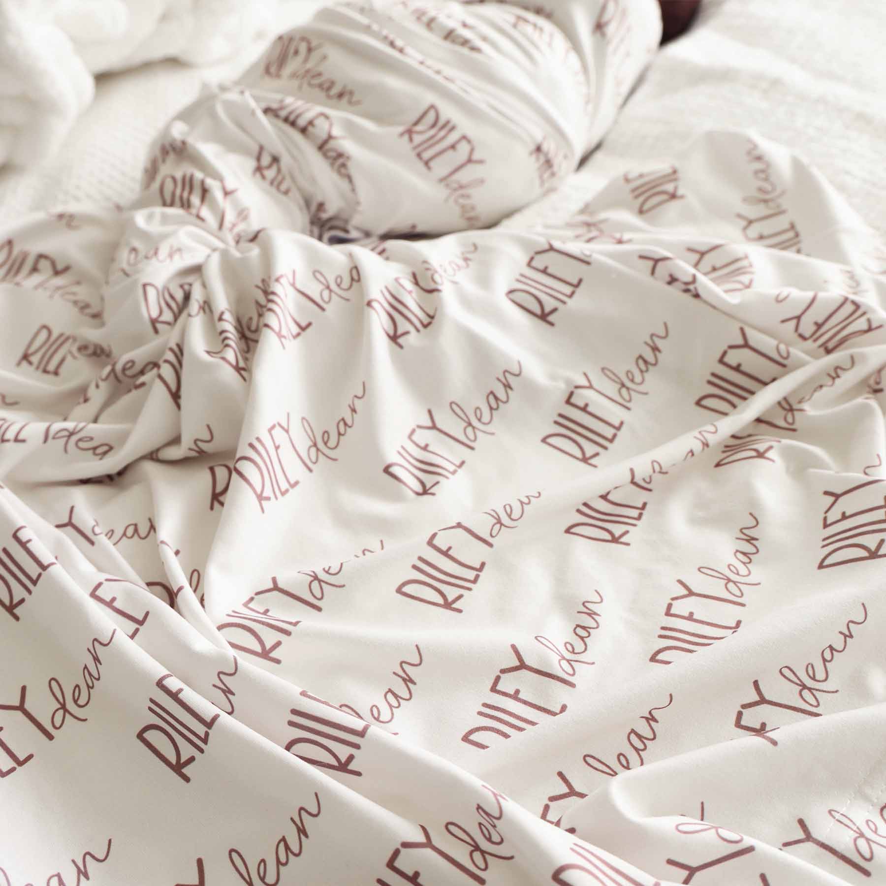 Personalized Baby Name Swaddle Blanket Font Duo | Pastel Cutie - Image 12