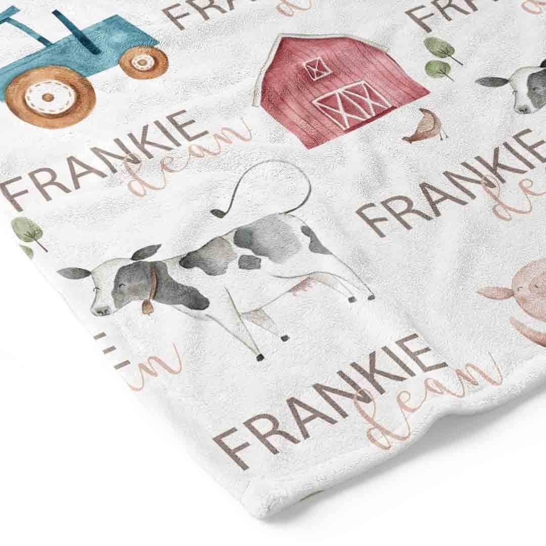 Frankie's Farm Party Personalized Toddler Blanket - Image 3