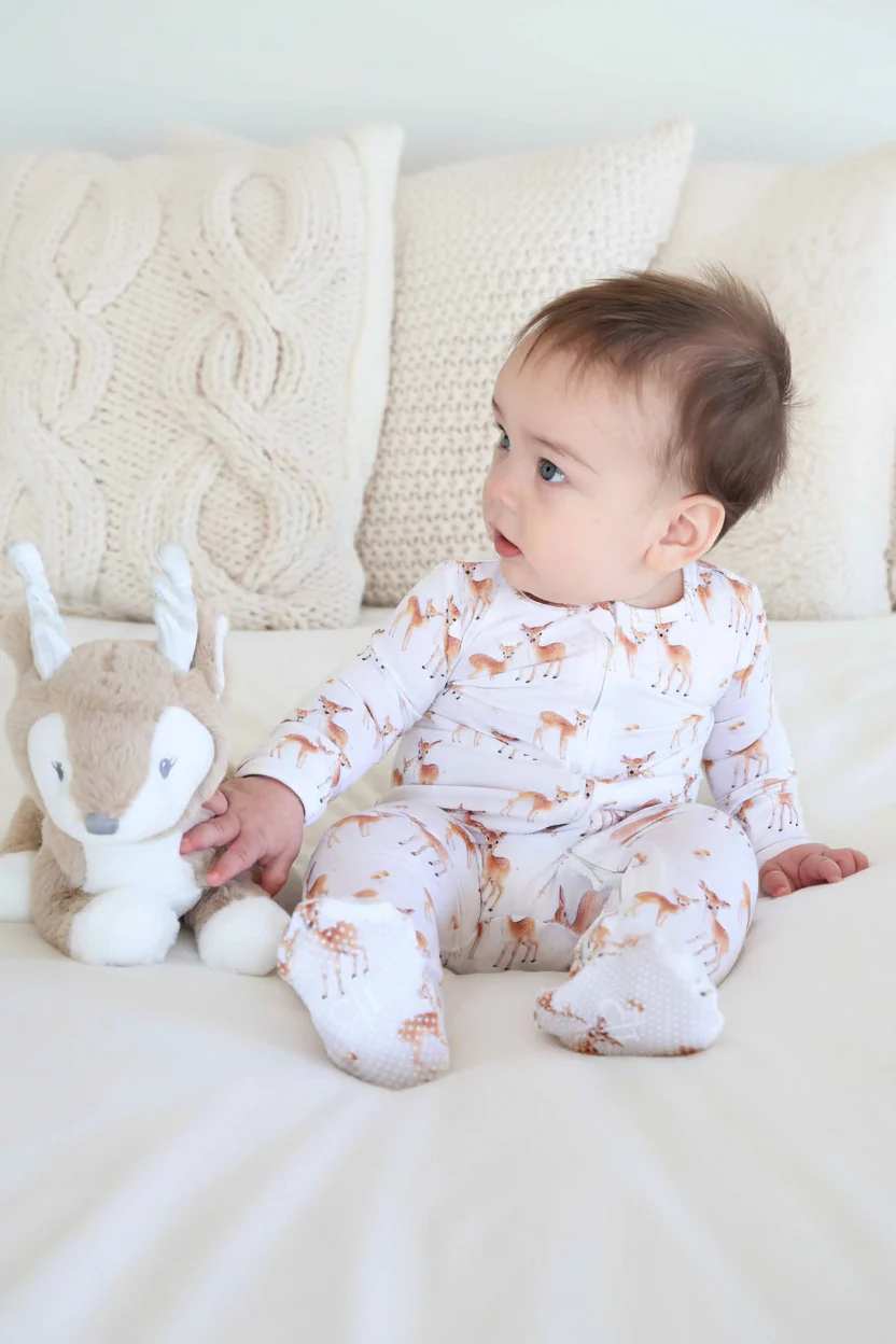 Friendly Fawns Zipper Footie - Image 4