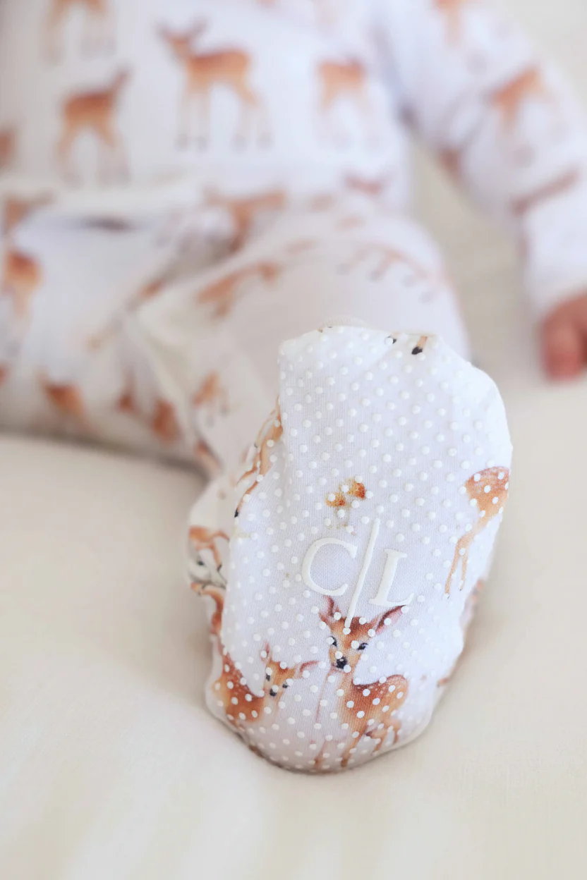 Friendly Fawns Zipper Footie - Image 7