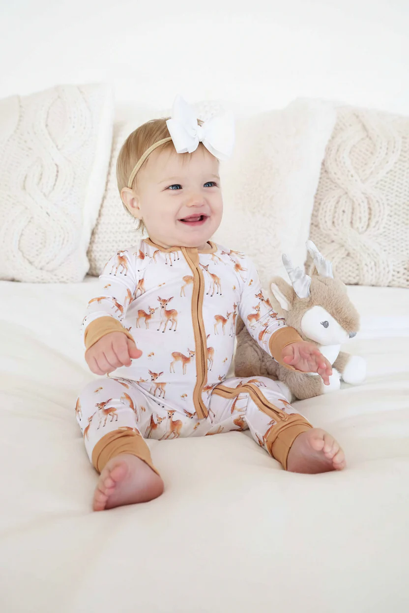 Friendly Fawns Convertible Zip Romper - Image 4