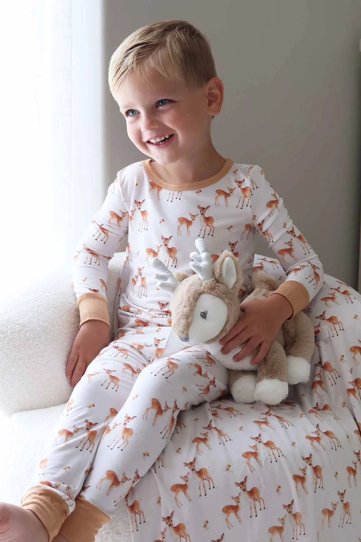 Friendly Fawns Two Piece Pajama Set - Image 10