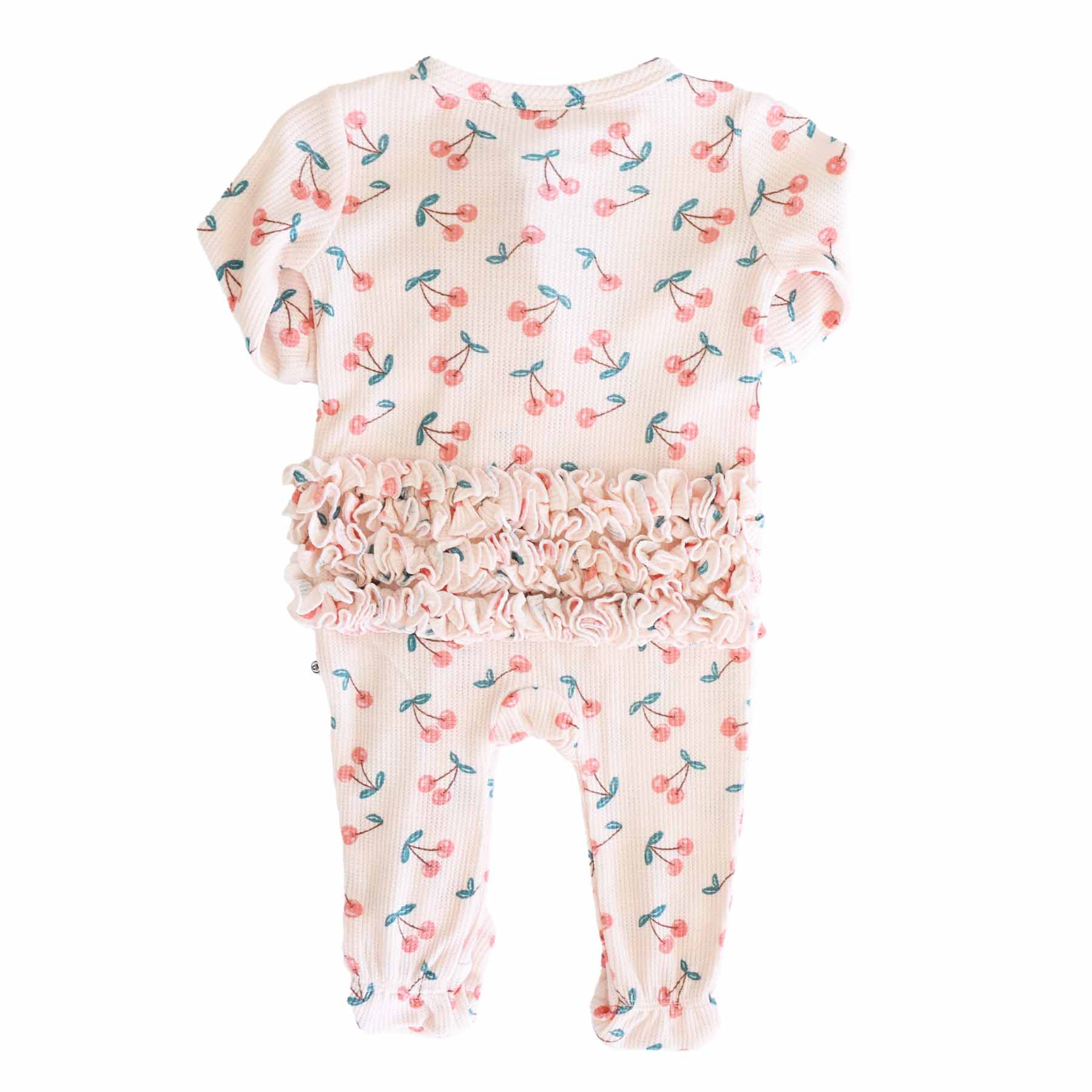 Fruit Bamboo Waffle Zipper Footies - Image 12