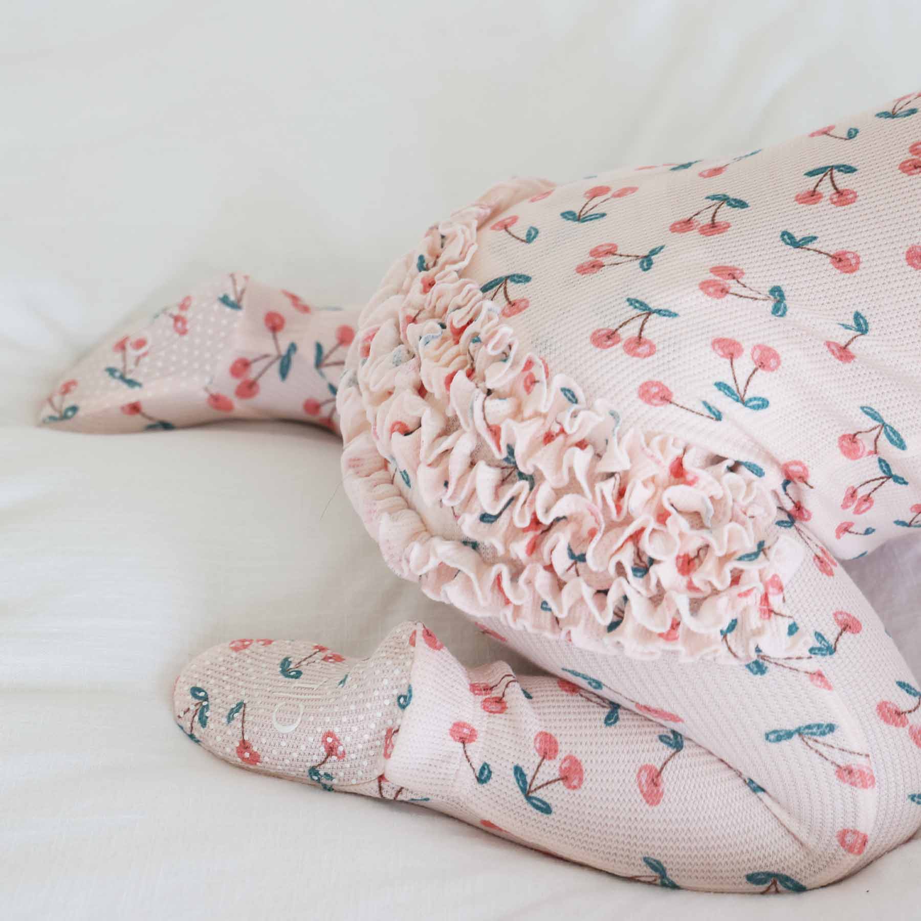 Fruit Bamboo Waffle Zipper Footies - Image 13