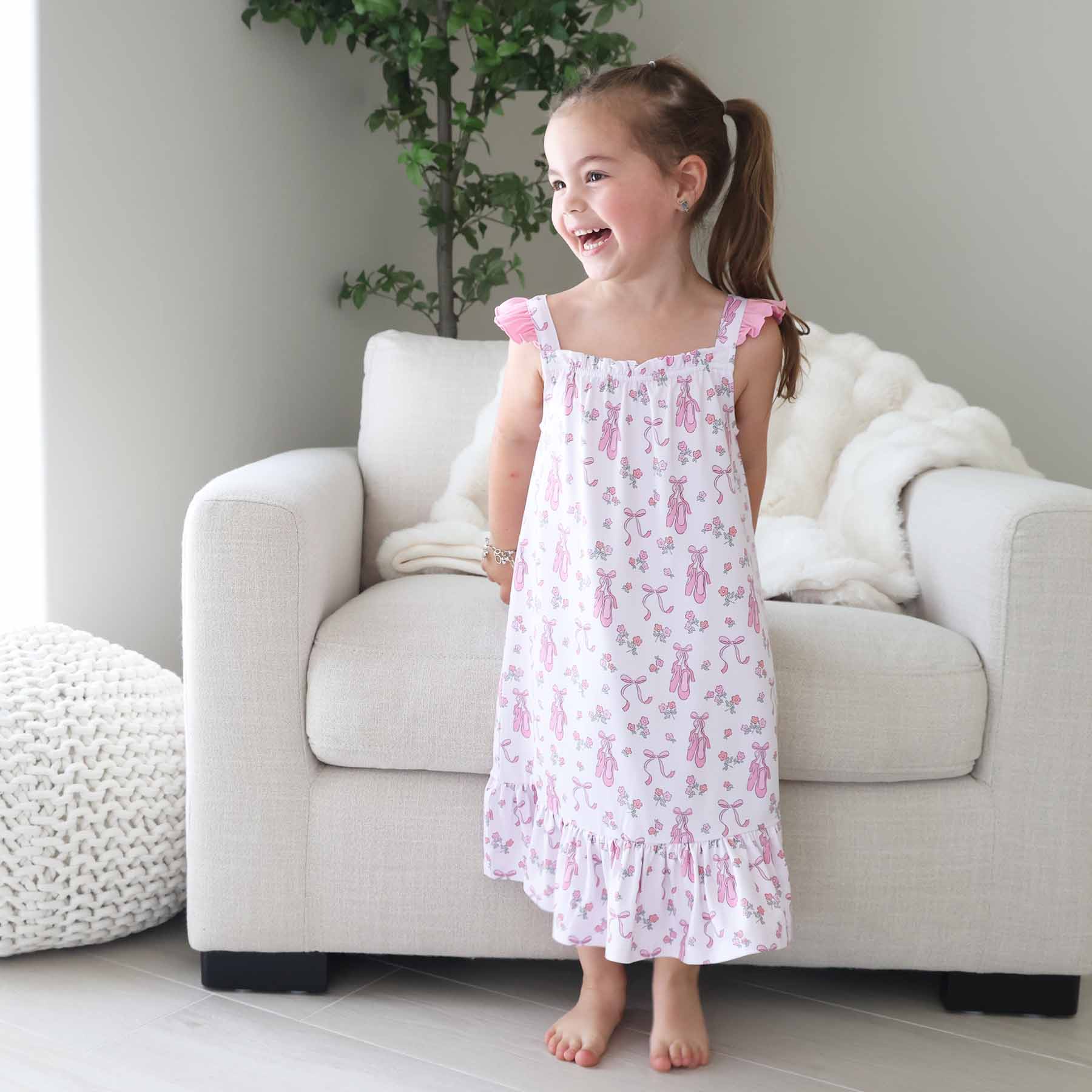 Full Length Ruffle Nightgown | Ballet Dreams - Image 10