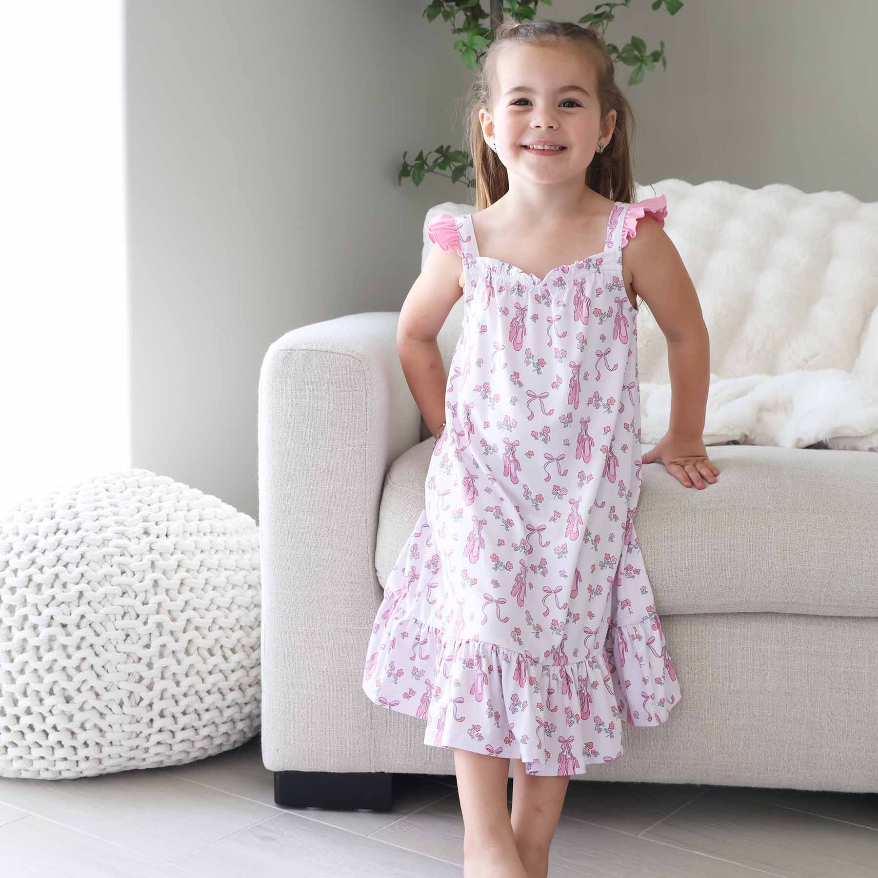 Full Length Ruffle Nightgown | Ballet Dreams - Image 13