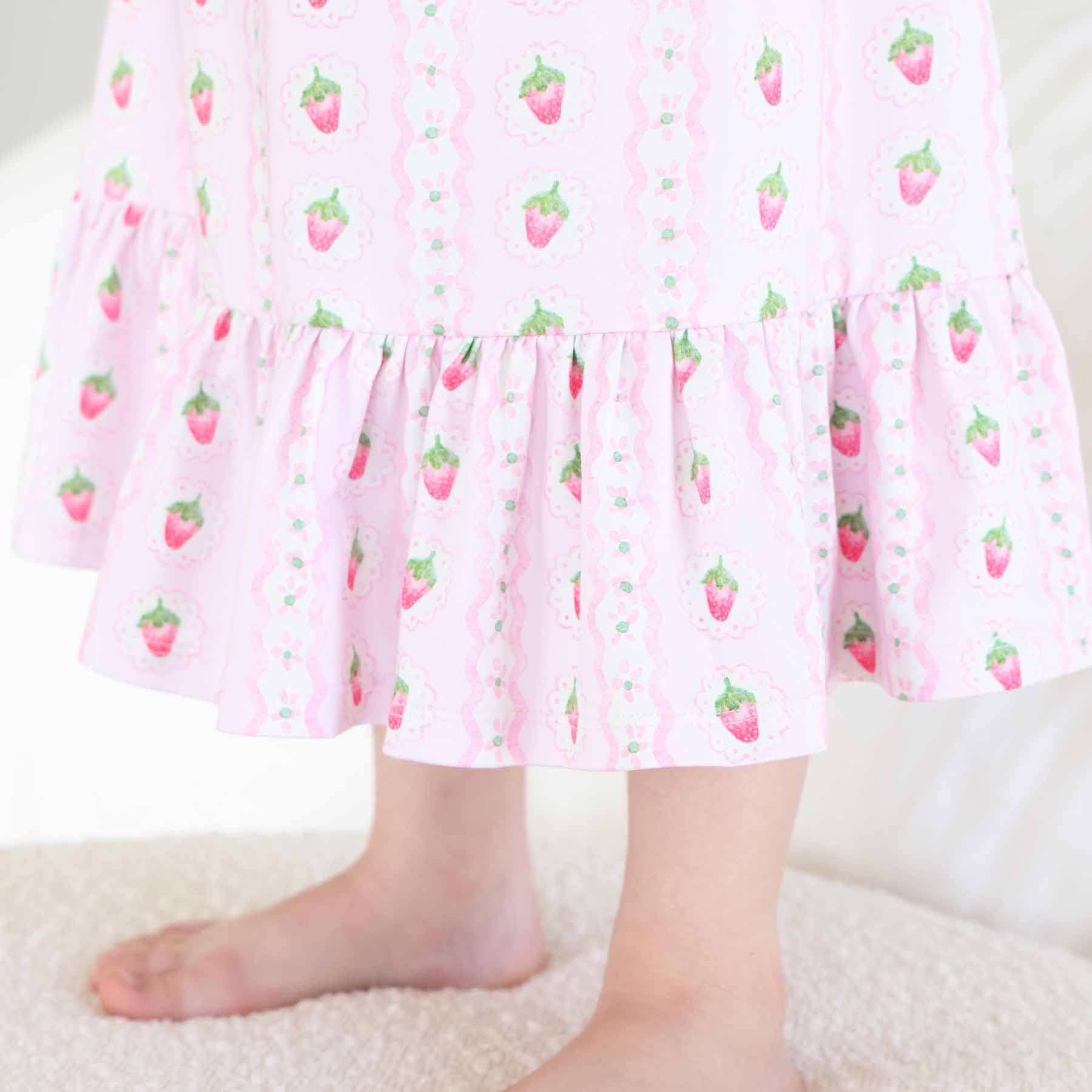 Full Length Ruffle Nightgown | Berry Sweet - Image 11