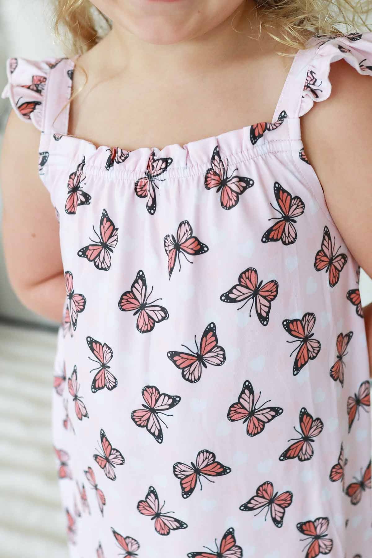 Full Length Ruffle Nightgown | Butterfly Dreams - Image 3