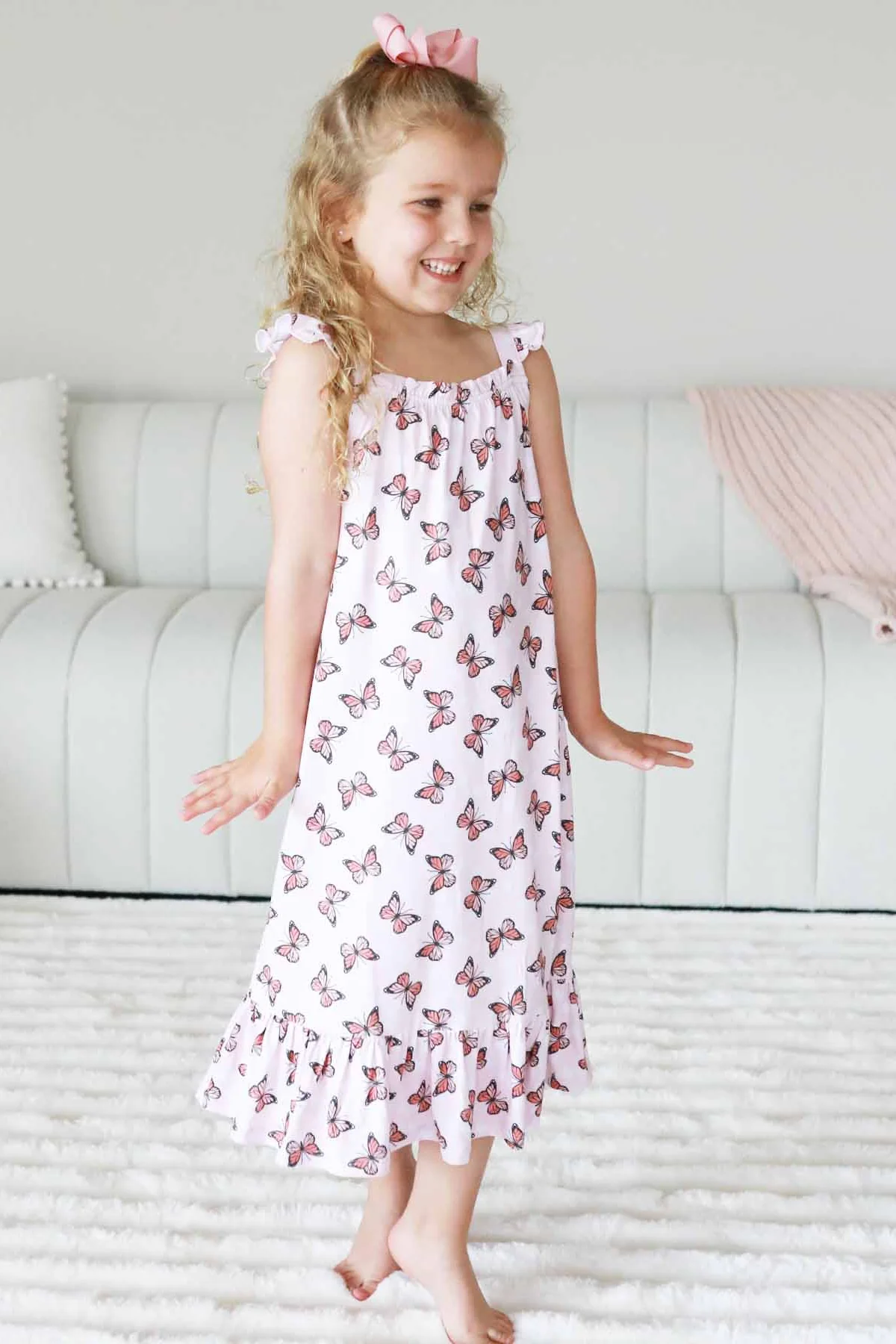 Full Length Ruffle Nightgown | Butterfly Dreams - Image 8