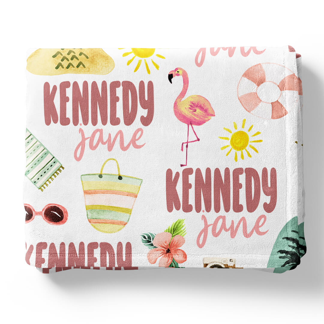Fun In The Sun | Personalized Kids Blanket - Image 2