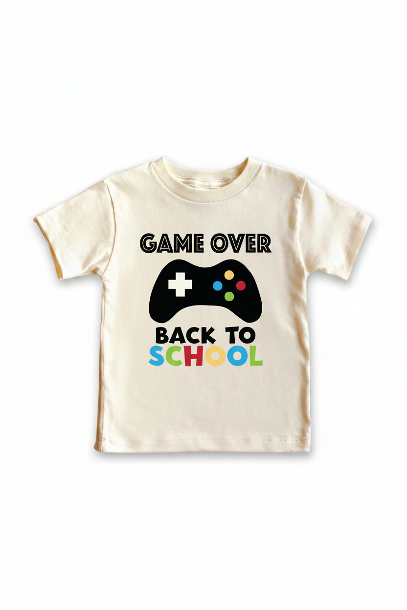 Game Over Kids Graphic Tee | Natural