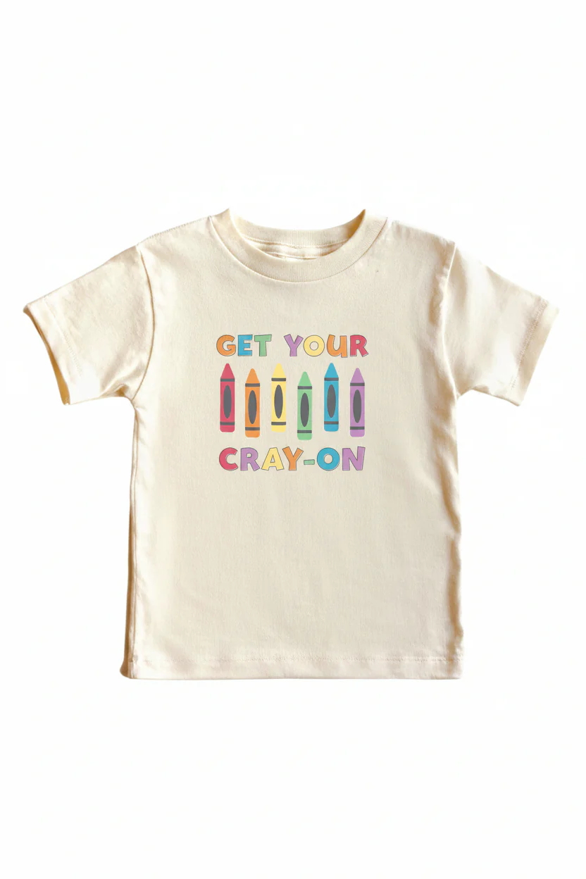Get Your Cray-On Kids Graphic Tee | Natural