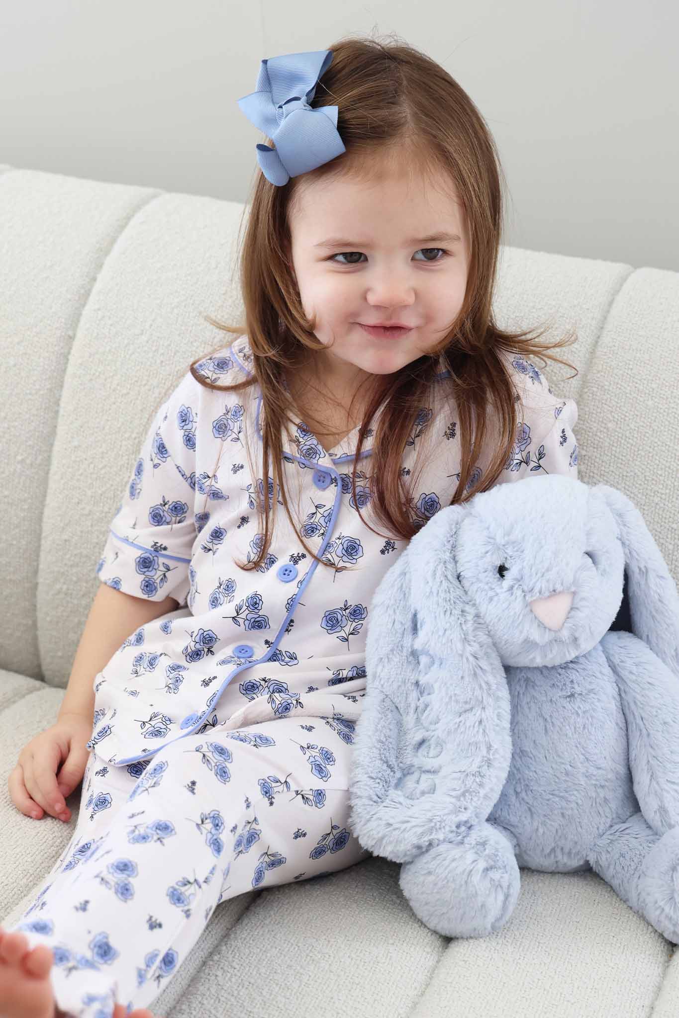 Girl's Two Piece Flare Lounge Set | Sapphire Garden - Image 4