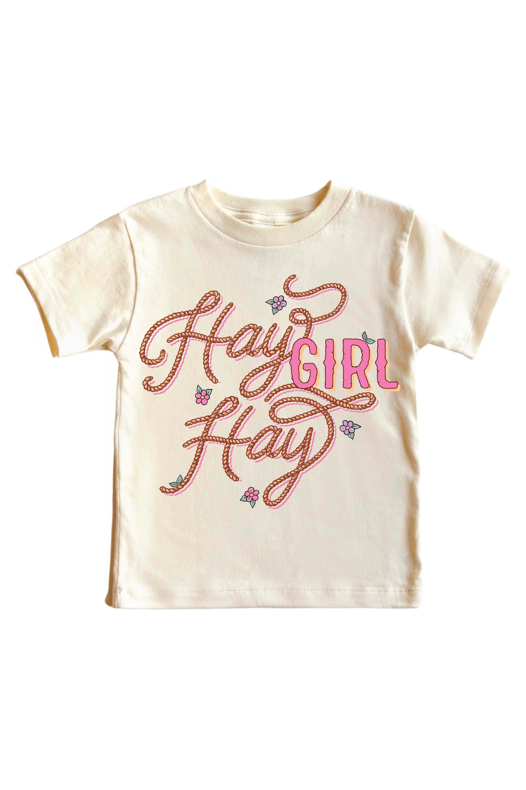 Hay Girl Hay Graphic Bodysuit & Kids Tee | Natural - Image 3