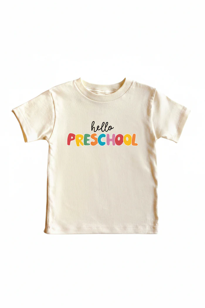 Hello New Grade Kids Graphic Tee | Natural - Image 2