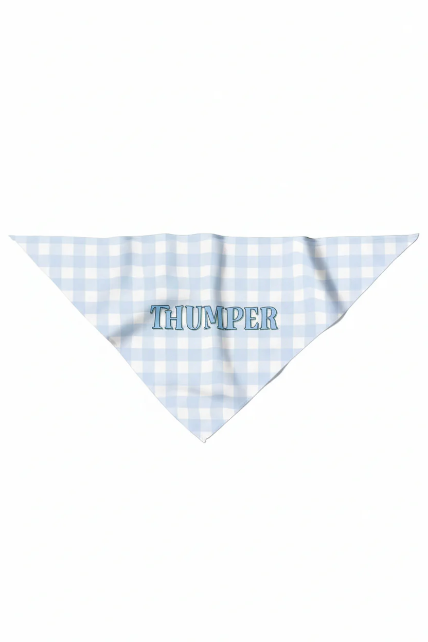 Hoppy Spring Personalized Pet Bandana | Blue - Image 6