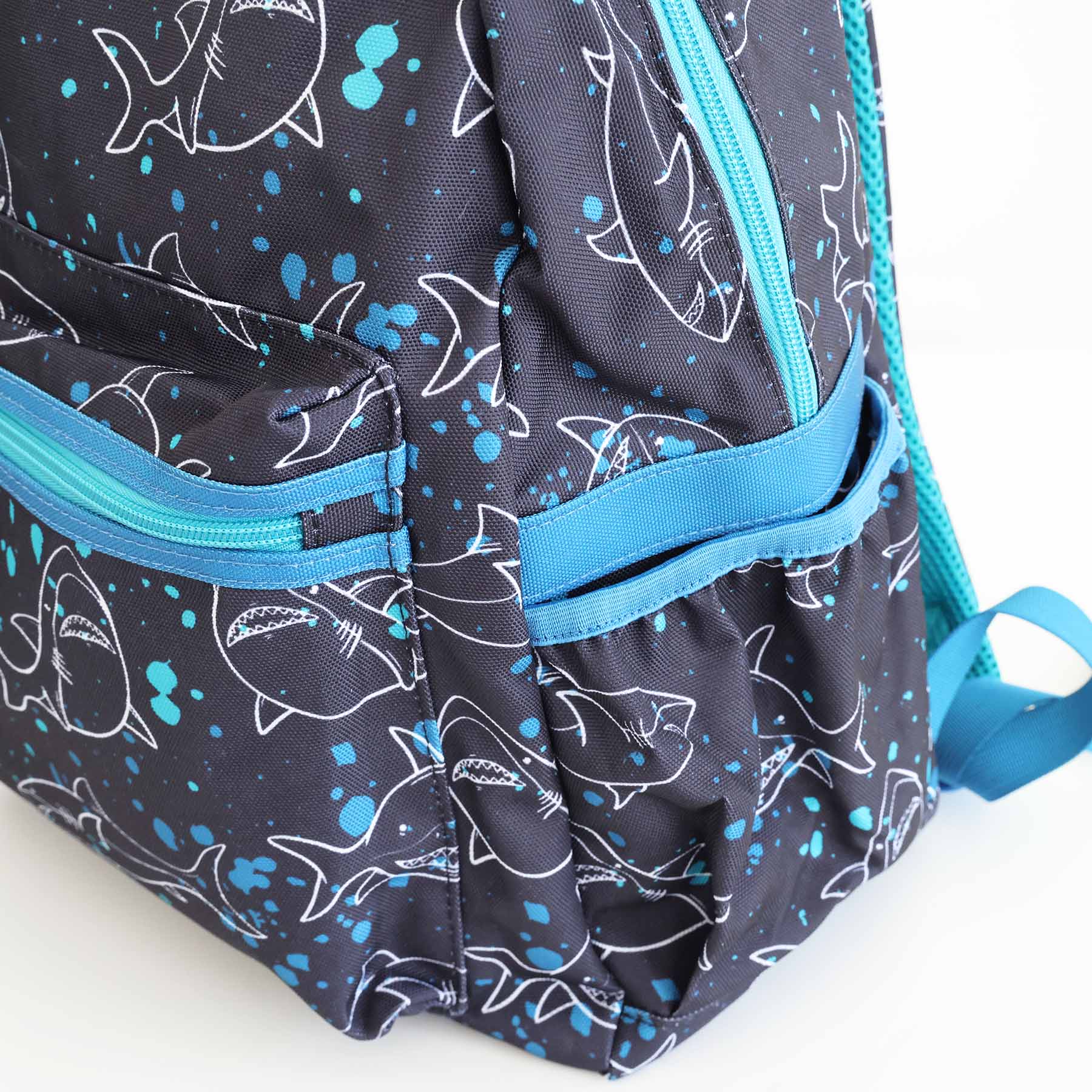 Kids Embroidered Backpack | Shark Attack - Image 7