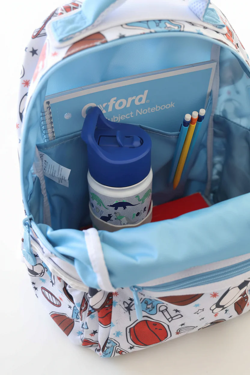 Kids Embroidered Backpack | Half Time - Image 3