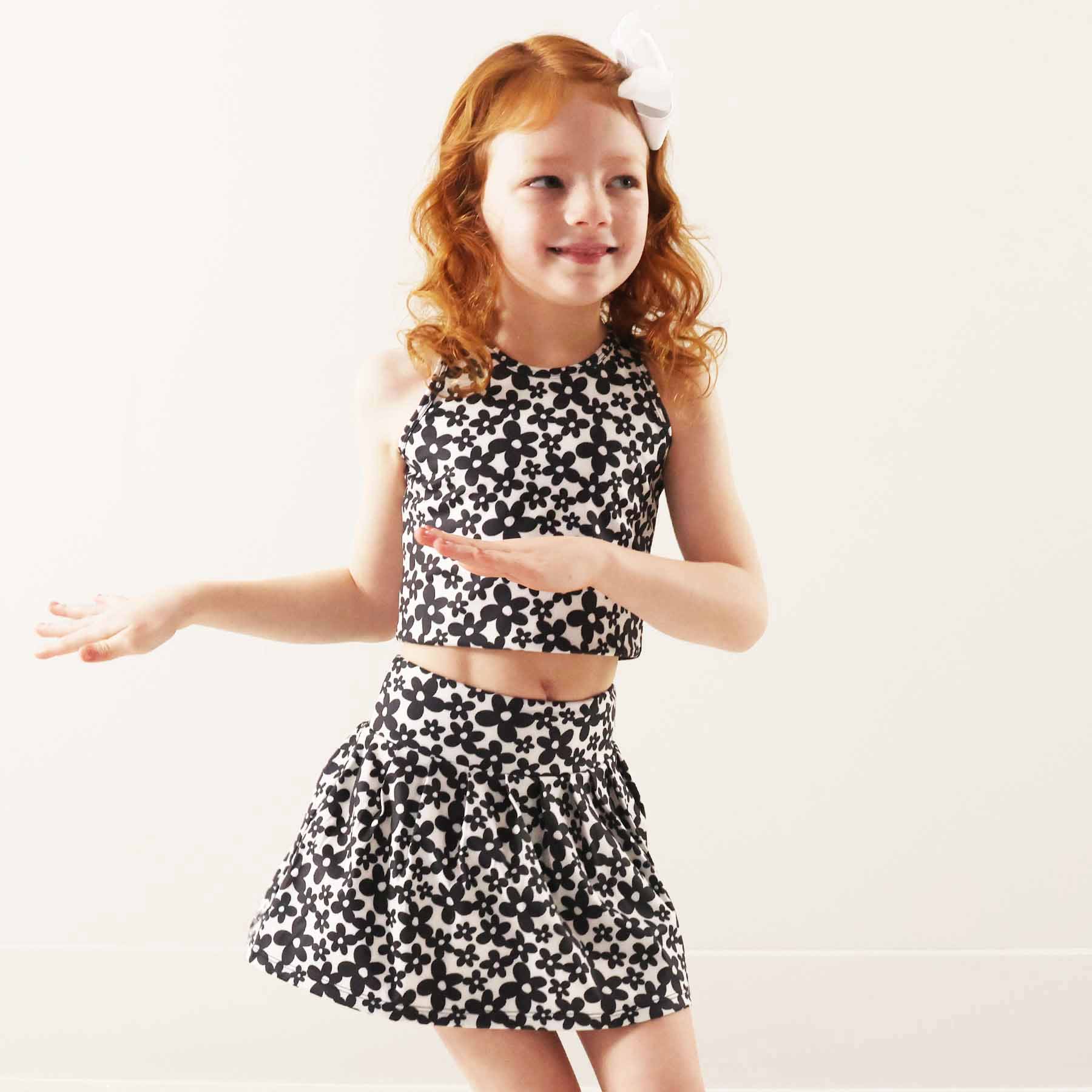 Kids CloudActive™ Athletic Pleated Skirt | Power Petals - Image 7