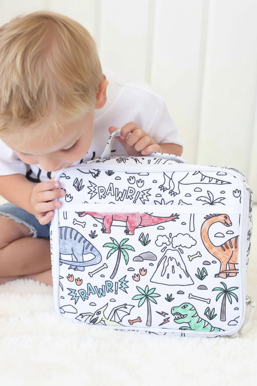 Kids Colorable Lunchbox | Jurassic Playground