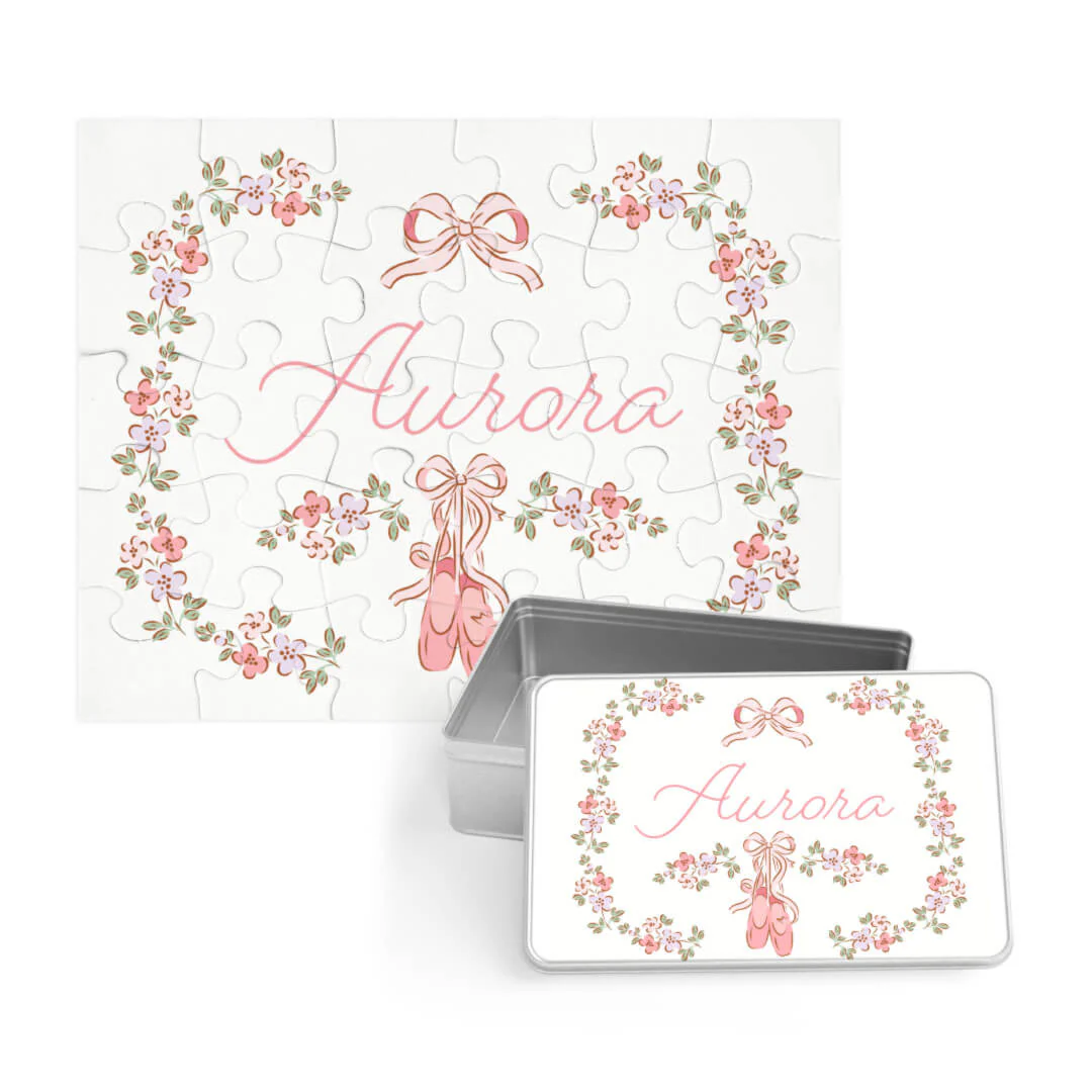 Kids Personalized 30 Piece Puzzle | Ballet Blossoms - Image 3