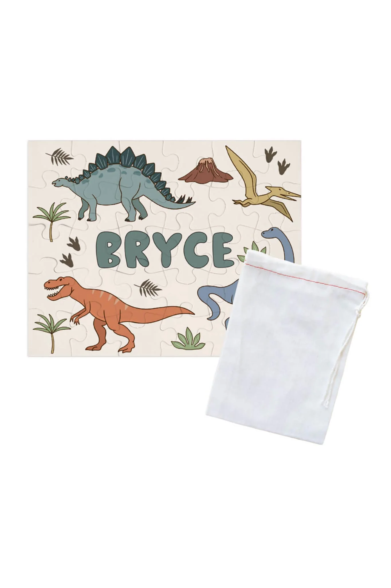 Kids Personalized 30 Piece Puzzle | Dino Dude - Image 2