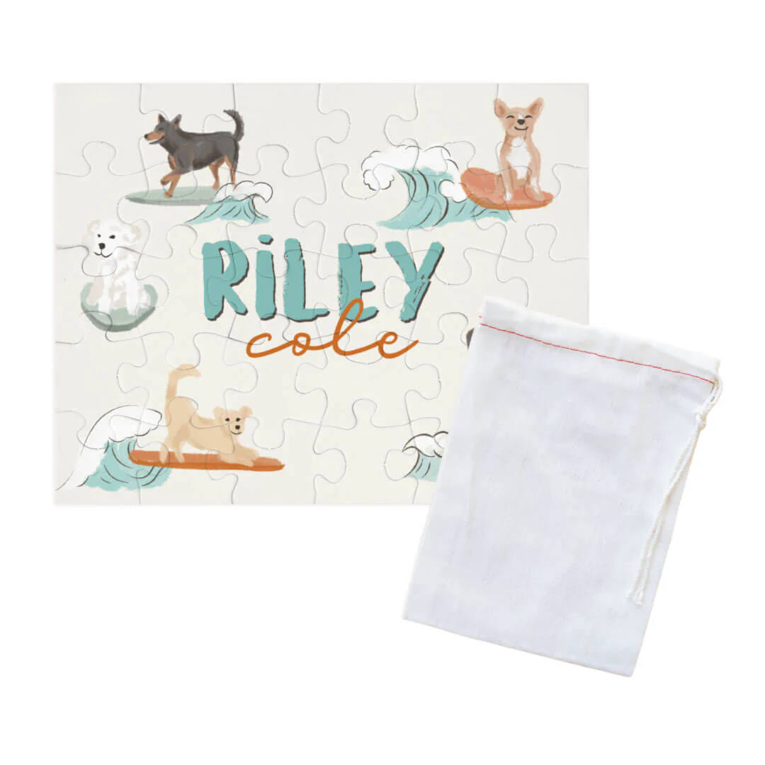Kids Personalized 30 Piece Puzzle | Paddle Pups - Image 3