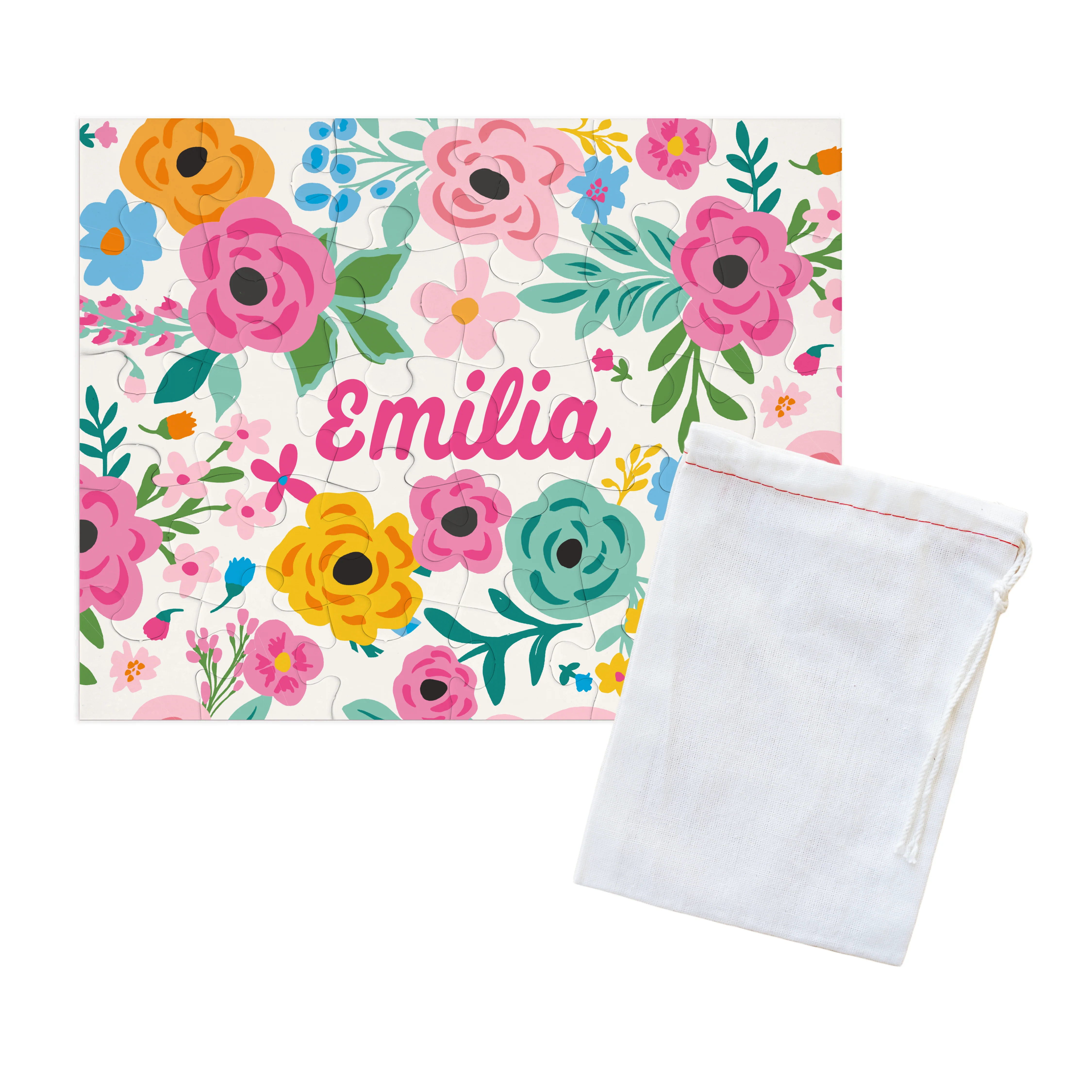 Kids Personalized 30 Piece Puzzle | Pretty Poppies - Image 3