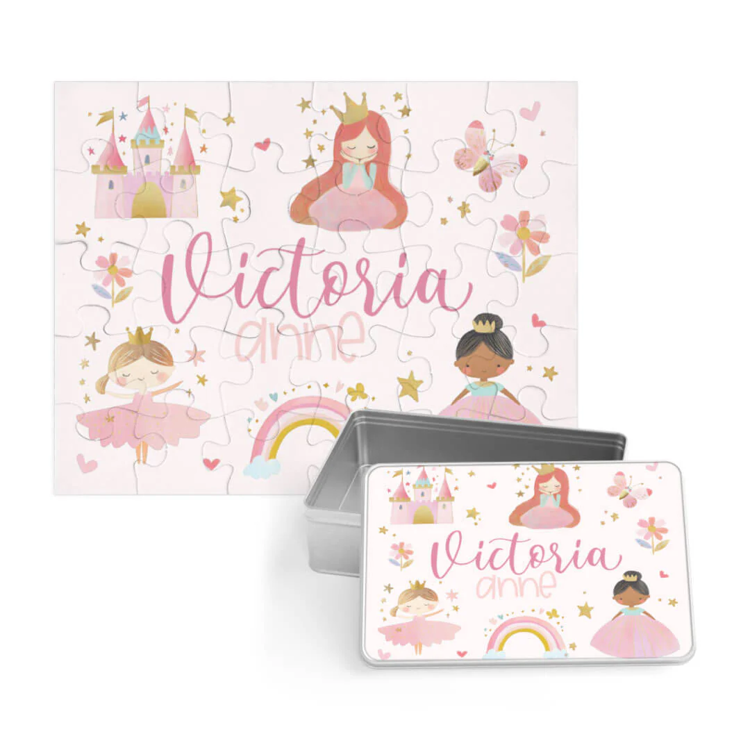 Kids Personalized 30 Piece Puzzle | Sweet Princess - Image 3