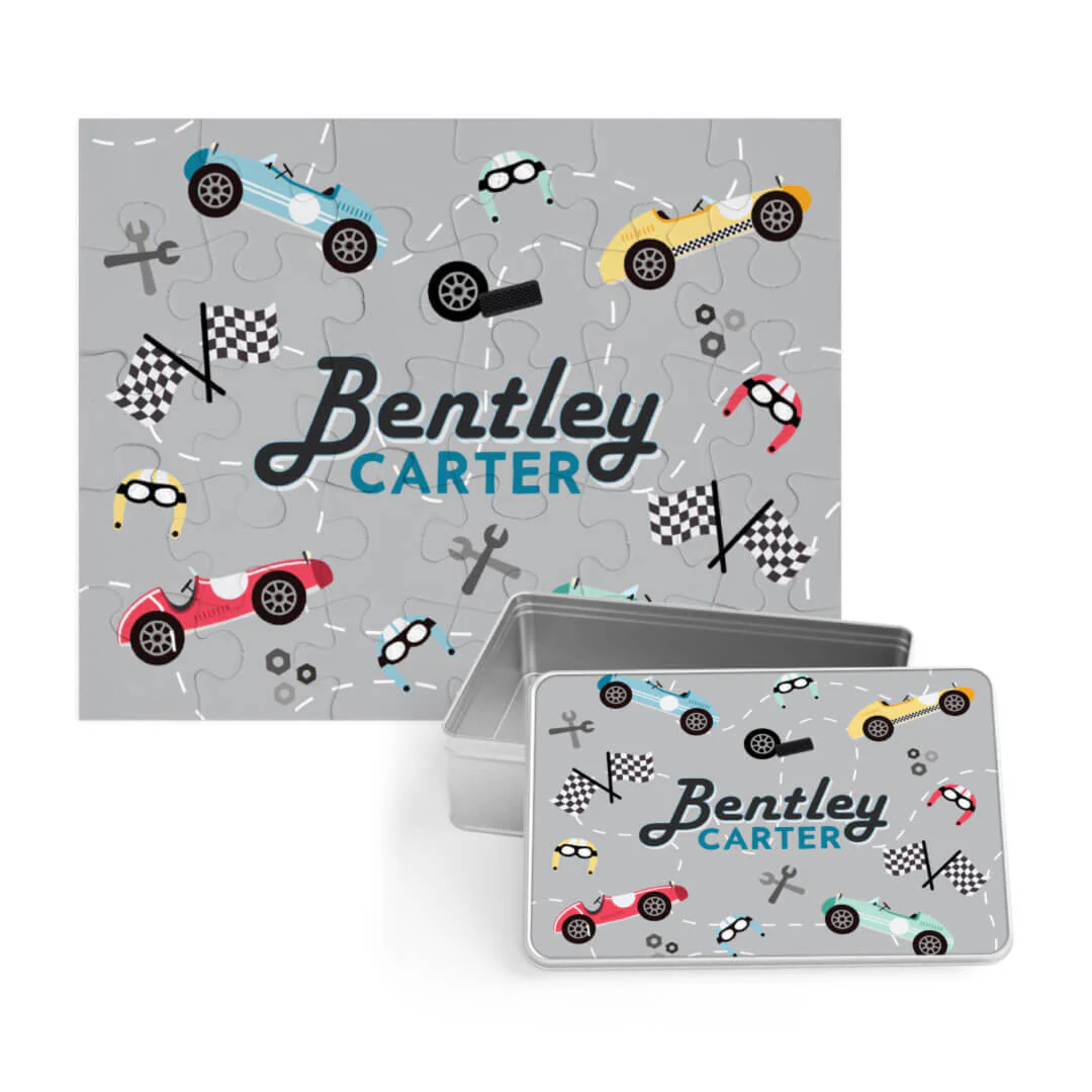 Kids Personalized 30 Piece Puzzle | Vroom Vroom - Image 3