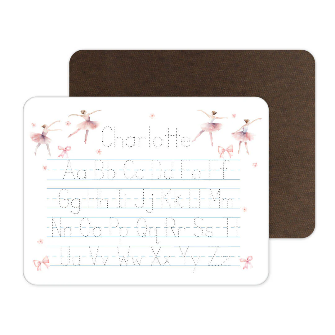 Kids Personalized Whiteboard | Ballet & Bows - Image 2