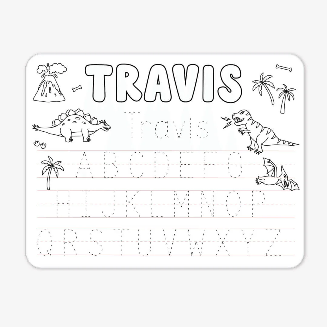 Kids Personalized Whiteboard | Jurassic Playground - Image 2
