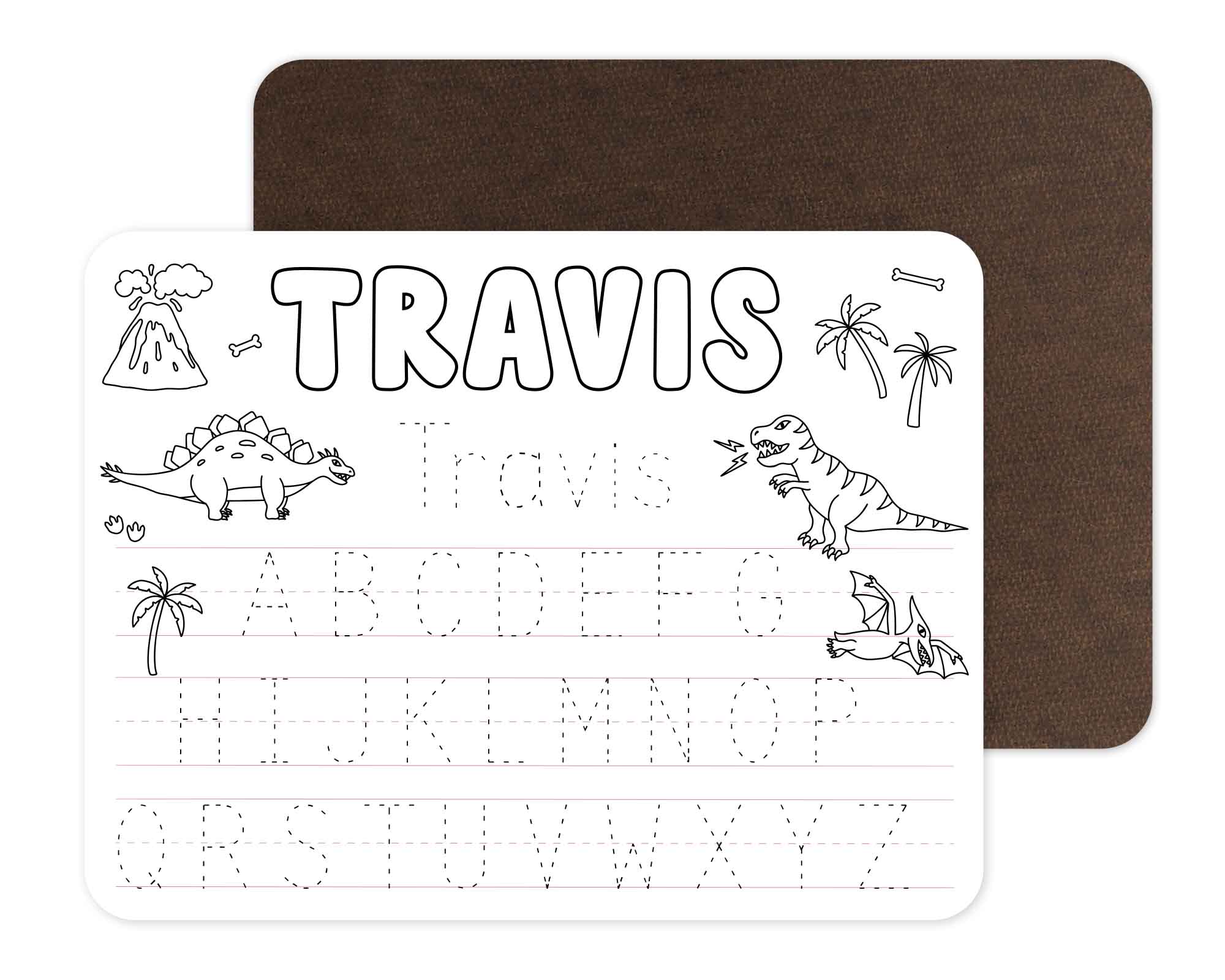Kids Personalized Whiteboard | Jurassic Playground - Image 3