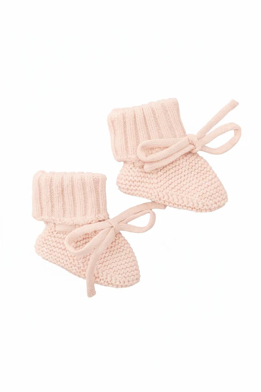 Knit Baby Booties | Sweet Neutrals - Image 2