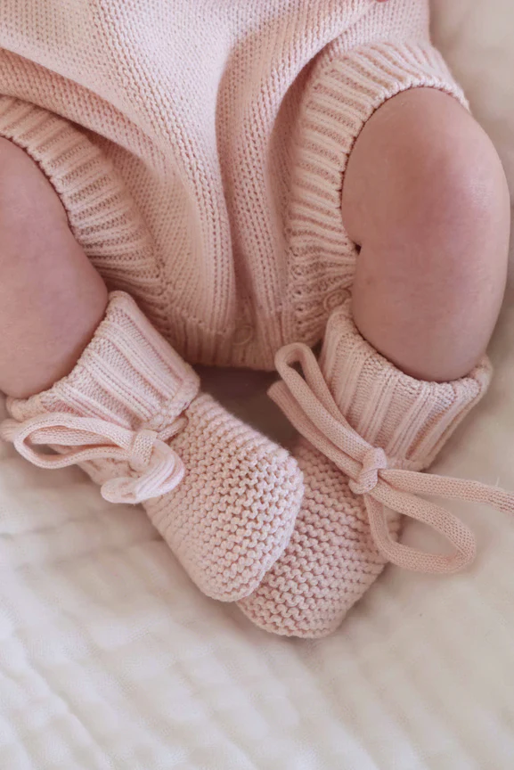 Knit Baby Booties | Sweet Neutrals - Image 3