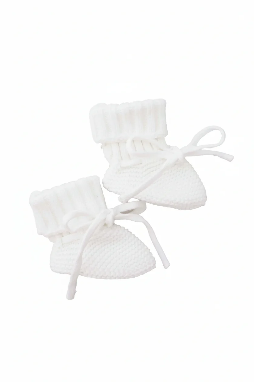 Knit Baby Booties | Sweet Neutrals - Image 4