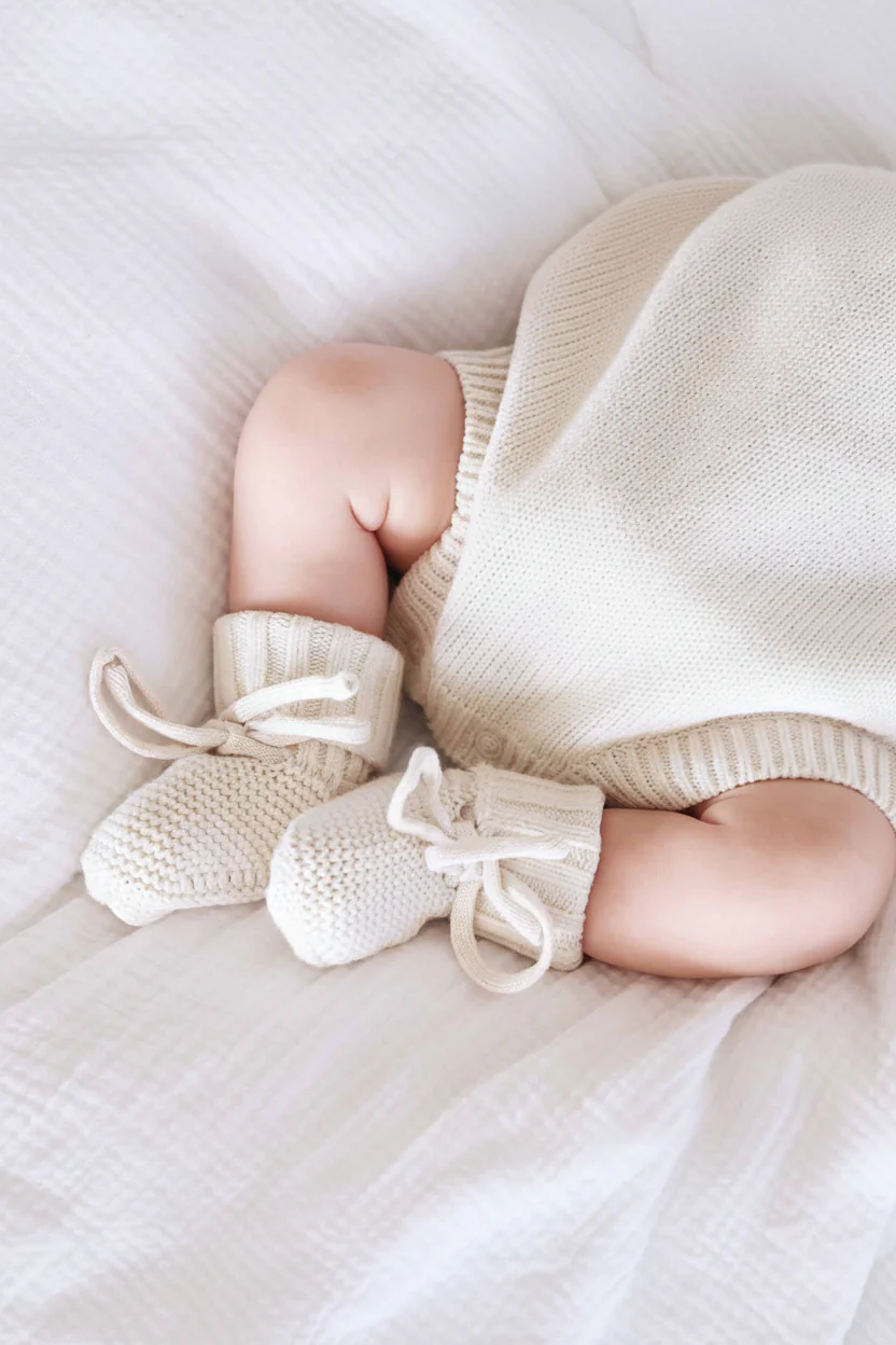 Knit Baby Booties | Sweet Neutrals - Image 7