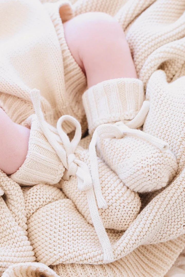 Knit Baby Booties - Image 3
