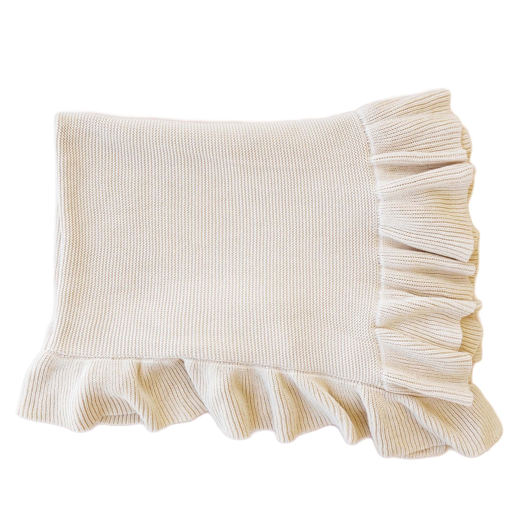 Knit Blanket With Ruffle - Image 4