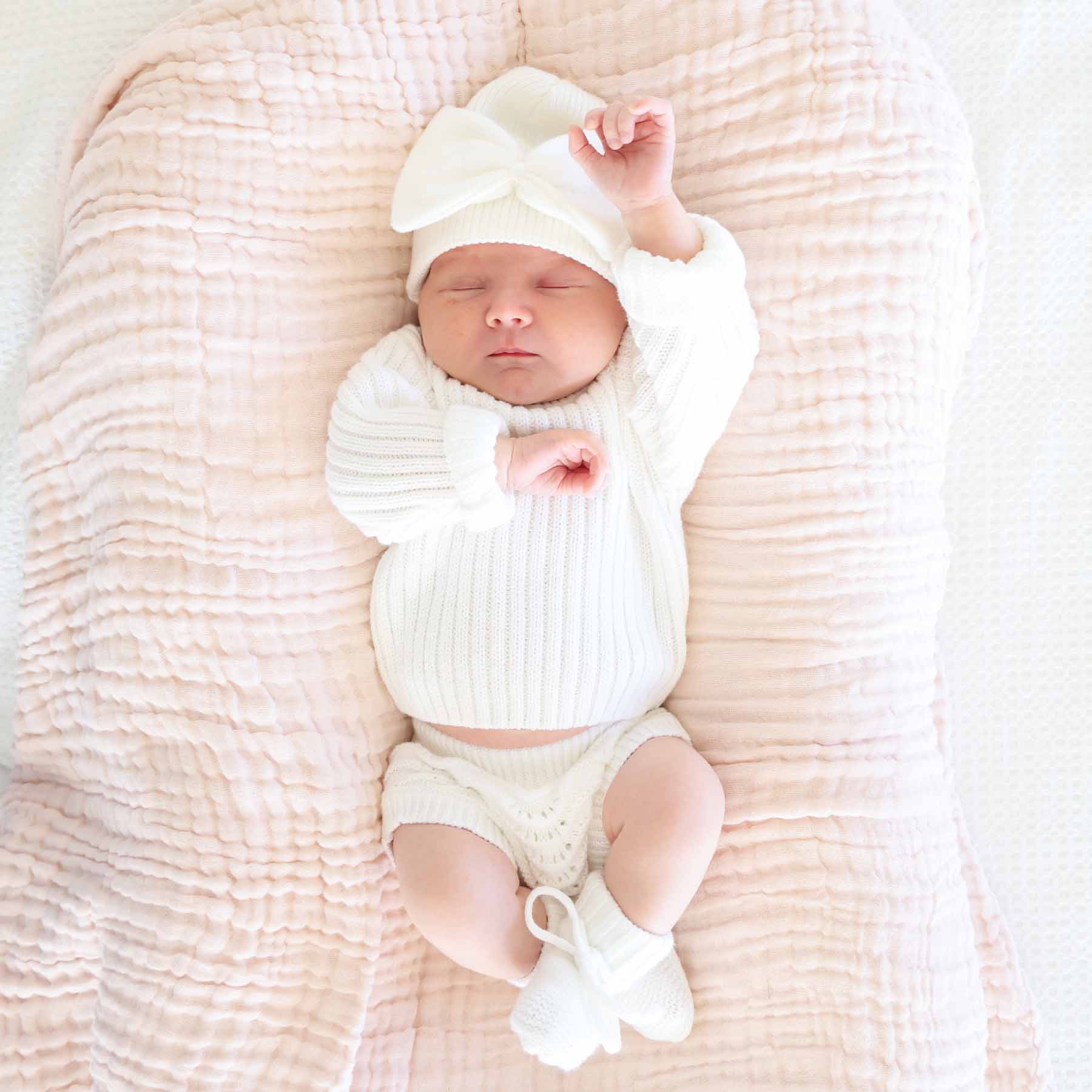 Knit Sweater & Lace Bloomer Set | Dove - Image 4