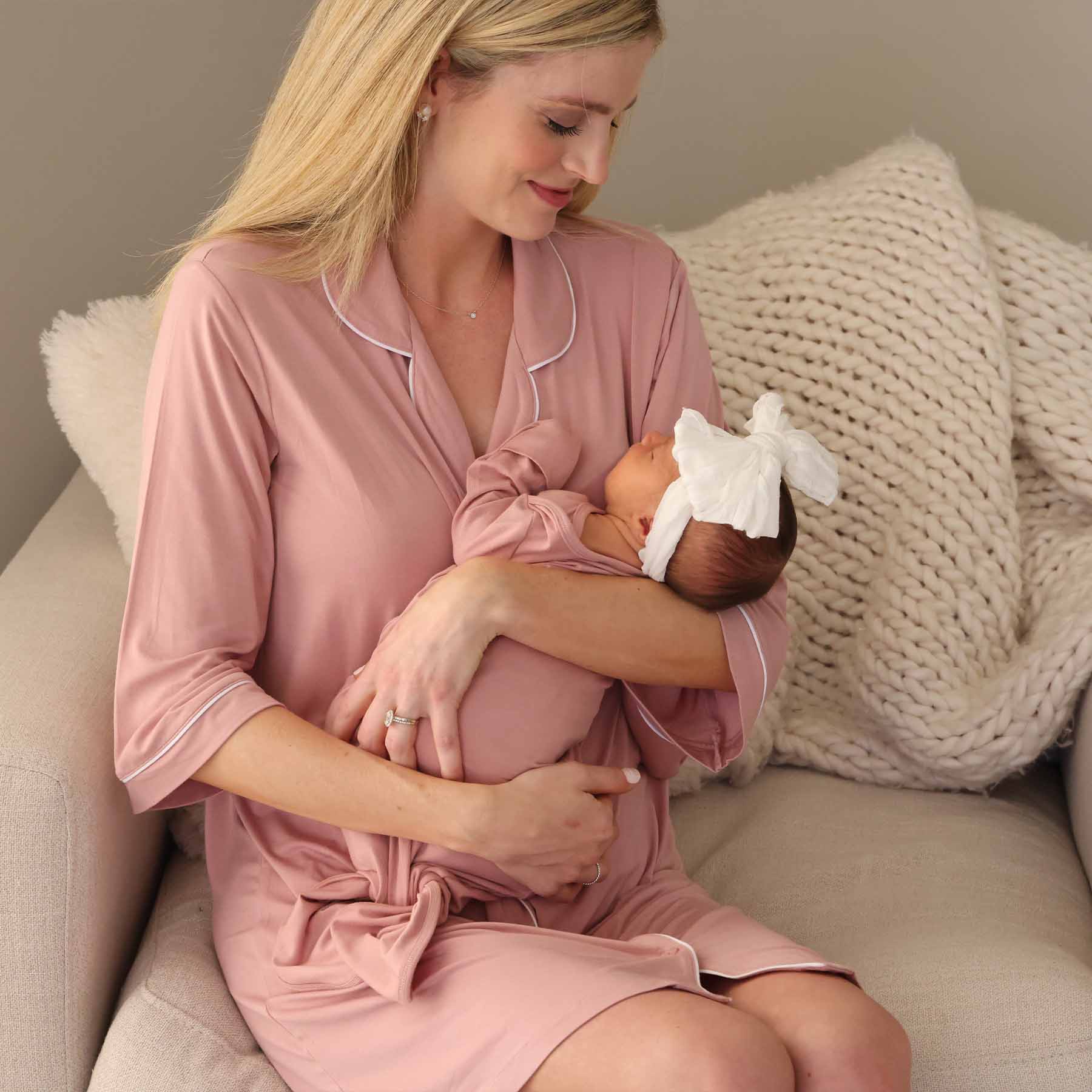 Labor & Delivery Nightgown | Mauve - Image 2