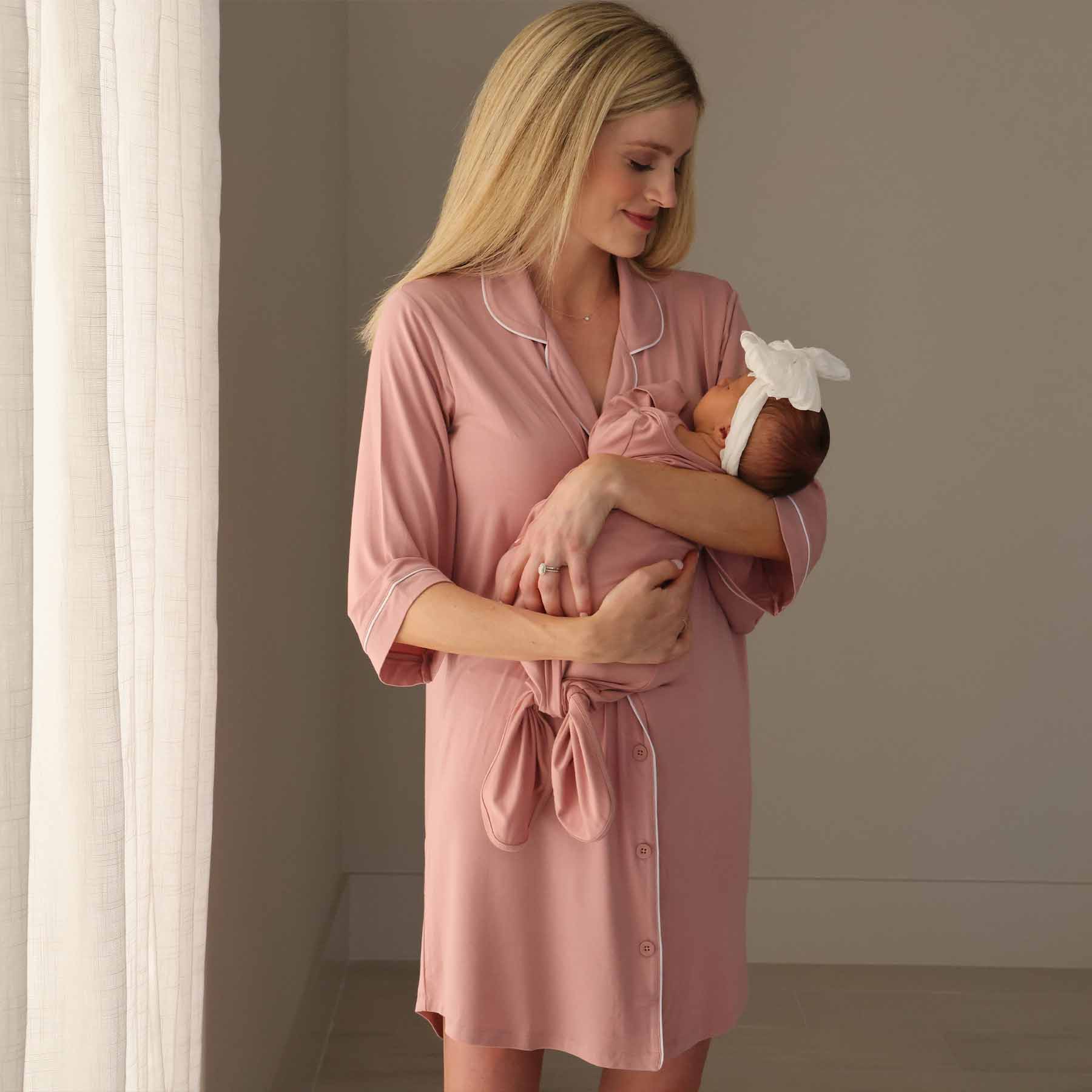 Labor & Delivery Nightgown | Mauve - Image 3